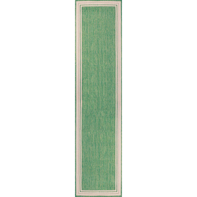 James Modern Border Stripe Indoor/outdoor Area Rug