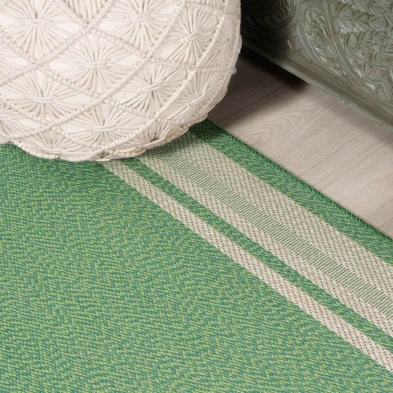 James Modern Border Stripe Indoor/outdoor Area Rug