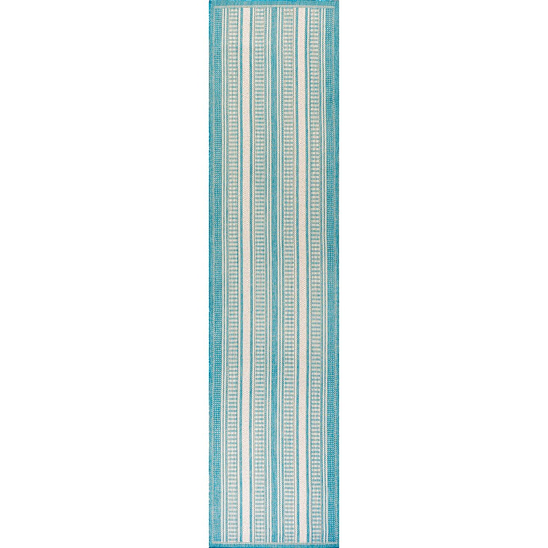 Haynes Modern Double Stripe Indoor/outdoor Area Rug