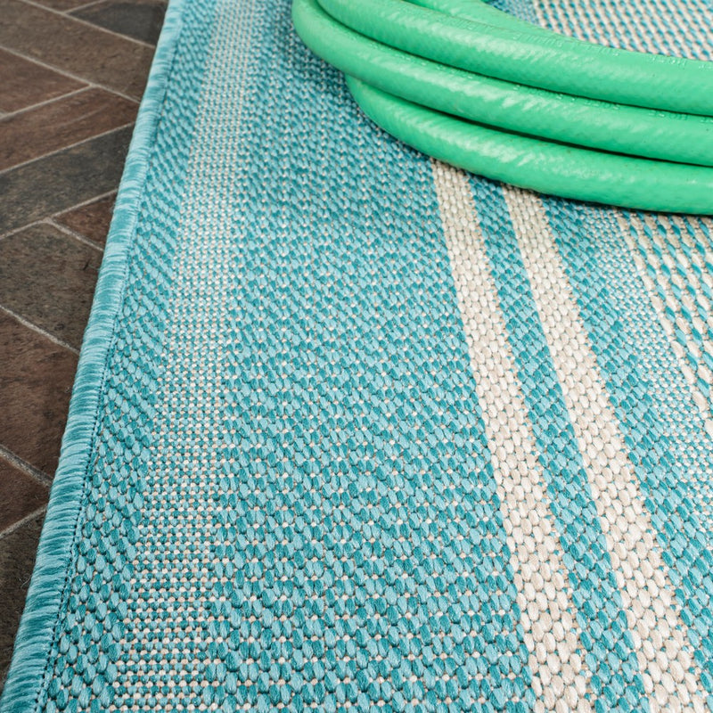 Haynes Modern Double Stripe Indoor/outdoor Area Rug