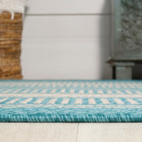 Haynes Modern Double Stripe Indoor/outdoor Area Rug