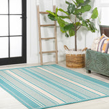 Haynes Modern Double Stripe Indoor/outdoor Area Rug