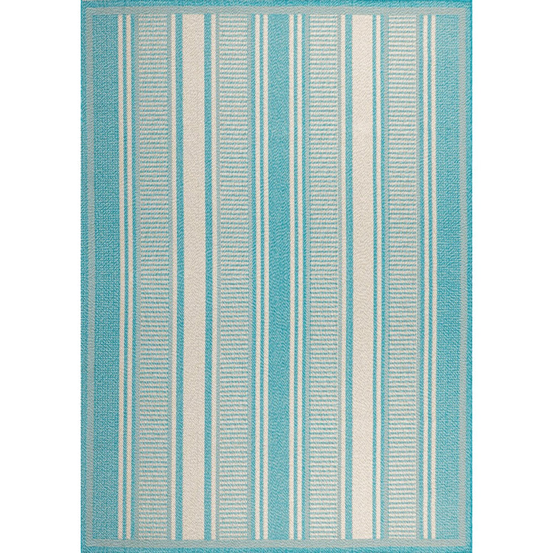 Haynes Modern Double Stripe Indoor/outdoor Area Rug