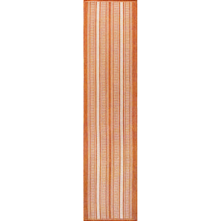 Haynes Modern Double Stripe Indoor/outdoor Area Rug