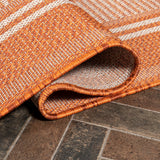 Haynes Modern Double Stripe Indoor/outdoor Area Rug