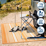 Haynes Modern Double Stripe Indoor/outdoor Area Rug