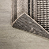 Haynes Modern Double Stripe Indoor/outdoor Area Rug