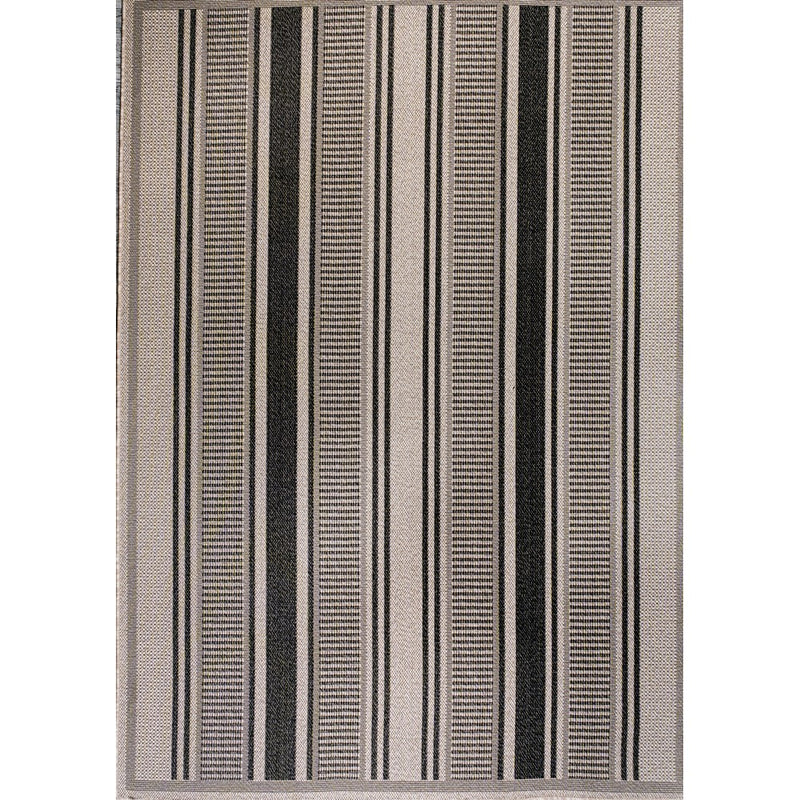 Haynes Modern Double Stripe Indoor/outdoor Area Rug