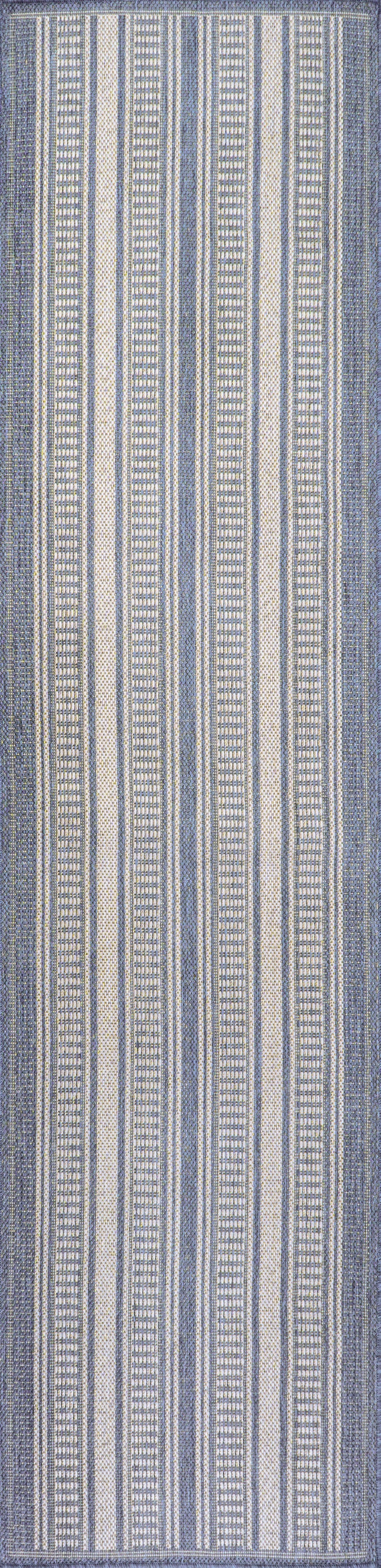 Haynes Modern Double Stripe Indoor/outdoor Area Rug