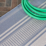 Haynes Modern Double Stripe Indoor/outdoor Area Rug
