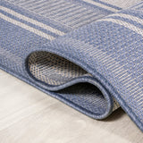Haynes Modern Double Stripe Indoor/outdoor Area Rug