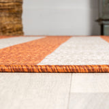 Negril Two-tone Wide Stripe Indoor/outdoor Area Rug