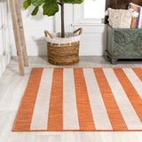 Negril Two-tone Wide Stripe Indoor/outdoor Area Rug