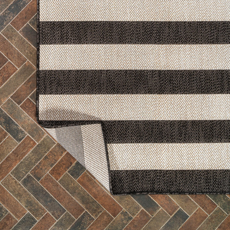 Negril Two-tone Wide Stripe Indoor/outdoor Area Rug