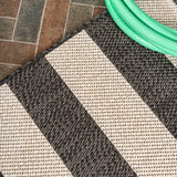 Negril Two-tone Wide Stripe Indoor/outdoor Area Rug