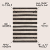 Negril Two-tone Wide Stripe Indoor/outdoor Area Rug
