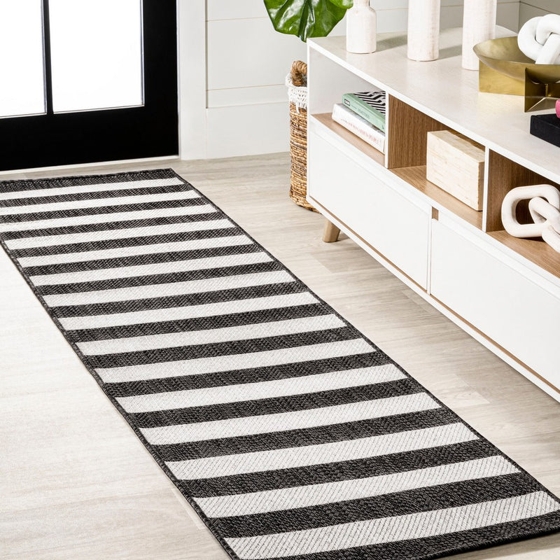 Negril Two-tone Wide Stripe Indoor/outdoor Area Rug