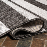 Negril Two-tone Wide Stripe Indoor/outdoor Area Rug
