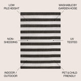 Negril Two-tone Wide Stripe Indoor/outdoor Area Rug