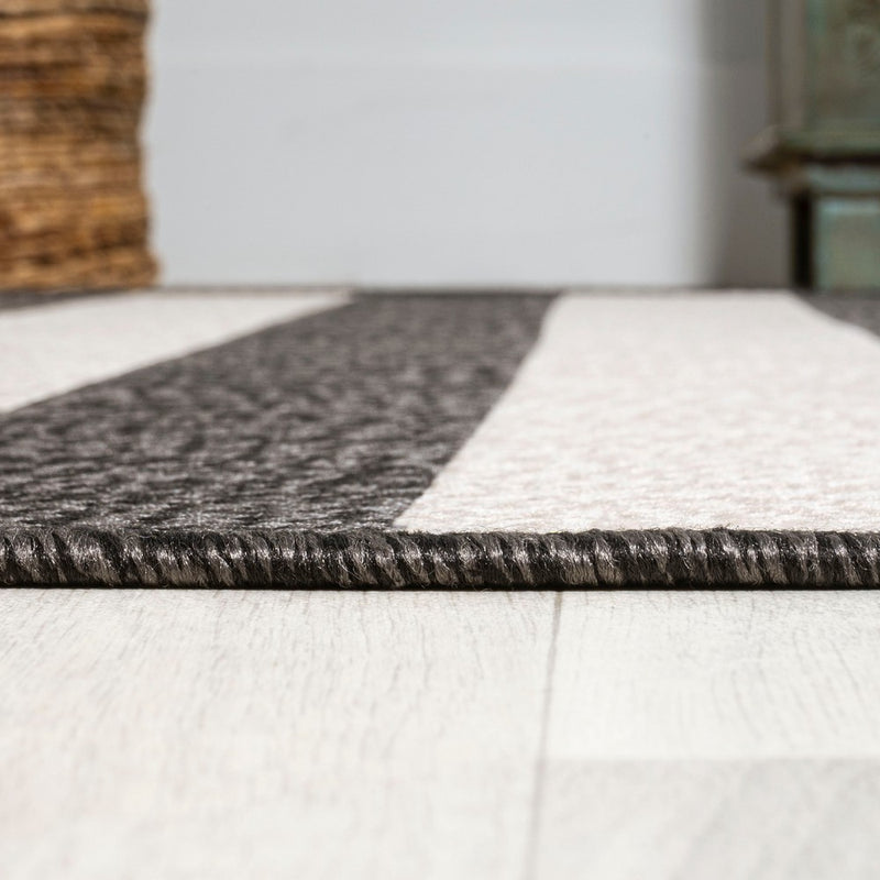Negril Two-tone Wide Stripe Indoor/outdoor Area Rug