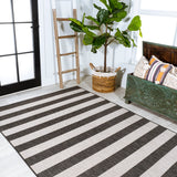 Negril Two-tone Wide Stripe Indoor/outdoor Area Rug
