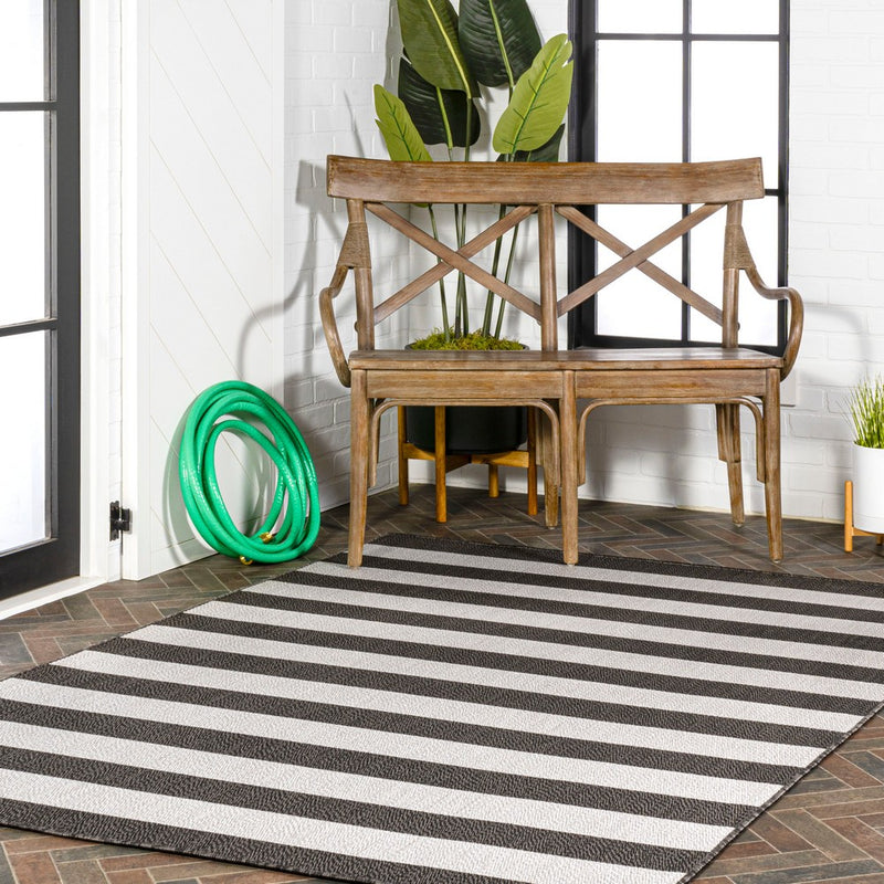 Negril Two-tone Wide Stripe Indoor/outdoor Area Rug