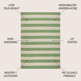 Negril Two-tone Wide Stripe Indoor/outdoor Area Rug