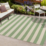 Negril Two-tone Wide Stripe Indoor/outdoor Area Rug