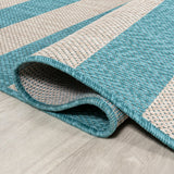 Negril Two-tone Wide Stripe Indoor/outdoor Area Rug