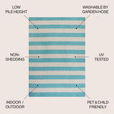 Negril Two-tone Wide Stripe Indoor/outdoor Area Rug