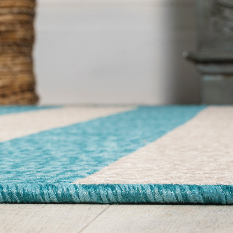 Negril Two-tone Wide Stripe Indoor/outdoor Area Rug