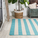 Negril Two-tone Wide Stripe Indoor/outdoor Area Rug