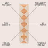 Vinales Diamond Stripe Indoor/outdoor Area Rug
