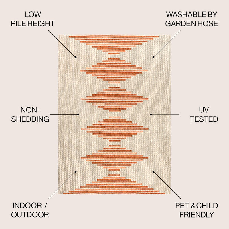 Vinales Diamond Stripe Indoor/outdoor Area Rug