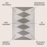 Vinales Diamond Stripe Indoor/outdoor Area Rug