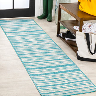 Castara Wavy Stripe Modern Indoor/outdoor Area Rug