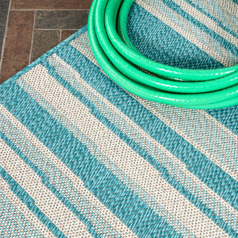 Castara Wavy Stripe Modern Indoor/outdoor Area Rug