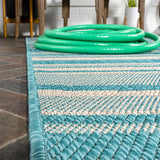 Castara Wavy Stripe Modern Indoor/outdoor Area Rug