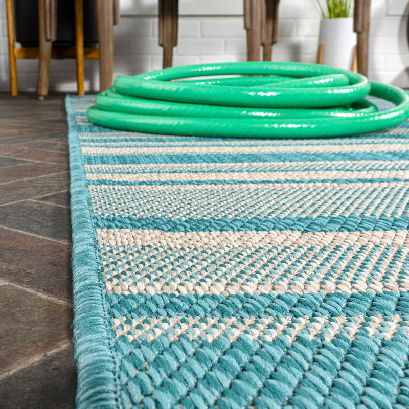 Castara Wavy Stripe Modern Indoor/outdoor Area Rug