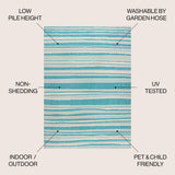 Castara Wavy Stripe Modern Indoor/outdoor Area Rug