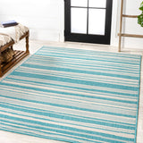 Castara Wavy Stripe Modern Indoor/outdoor Area Rug