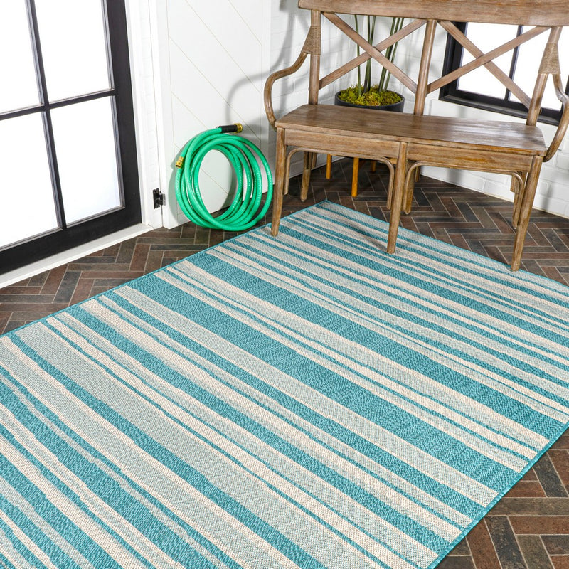 Castara Wavy Stripe Modern Indoor/outdoor Area Rug