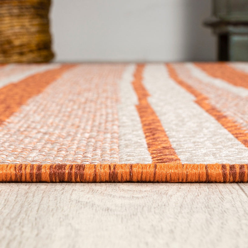 Castara Wavy Stripe Modern Indoor/outdoor Area Rug
