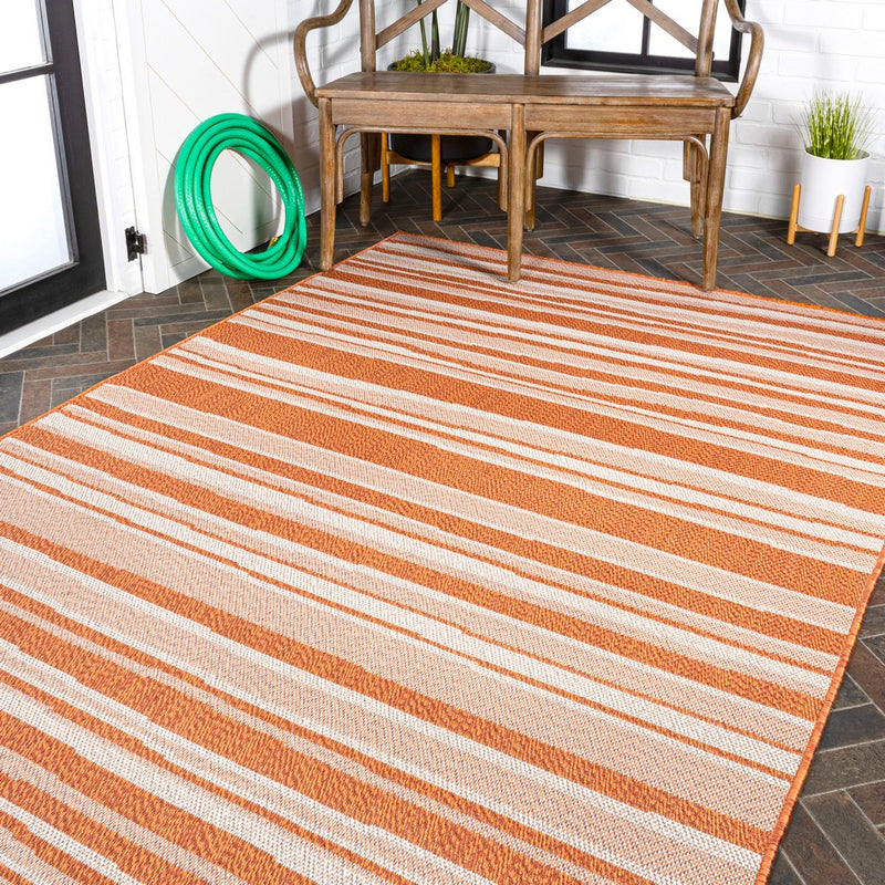 Castara Wavy Stripe Modern Indoor/outdoor Area Rug
