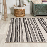 Castara Wavy Stripe Modern Indoor/outdoor Area Rug