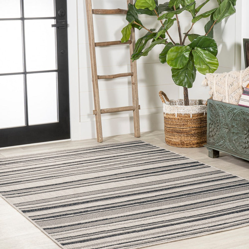 Castara Wavy Stripe Modern Indoor/outdoor Area Rug