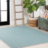Chevron Modern Concentric Squares Indoor/outdoor Area Rug