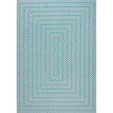 Chevron Modern Concentric Squares Indoor/outdoor Area Rug