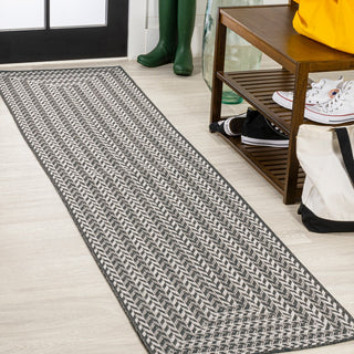 Chevron Modern Concentric Squares Indoor/outdoor Area Rug