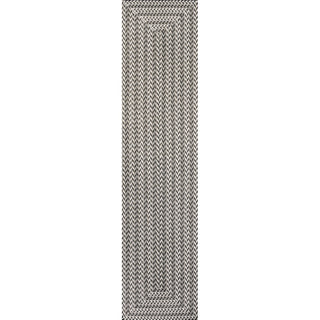 Chevron Modern Concentric Squares Indoor/outdoor Area Rug